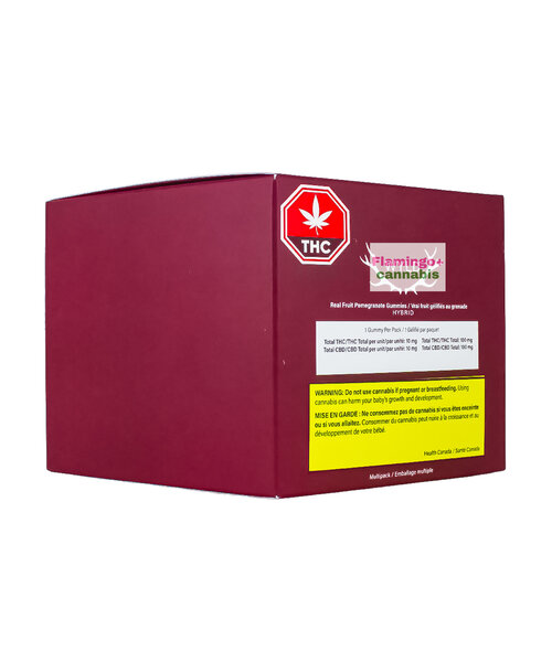 Wyld Pomegranate 1:1 Indica Gummies 10X10MG