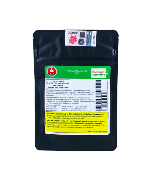 Western Cannabis Matanuska Thunder F***  Sativa Kief 2G