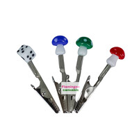 2.65" Ceramic Tip Mushroom & Dice Roach Clip Assorted