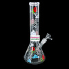 Red Eye Tek Red Eye Glass 12" Roses & Weed Beaker Base Bong