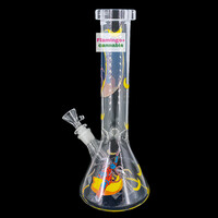 Red Eye Glass 12" Space Monkey Water Pipe