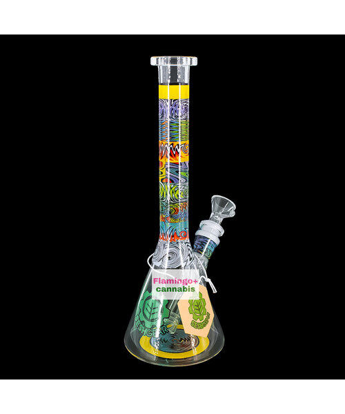 SeshGear Technicolour Zig Wag 10" Beaker Bong Assorted