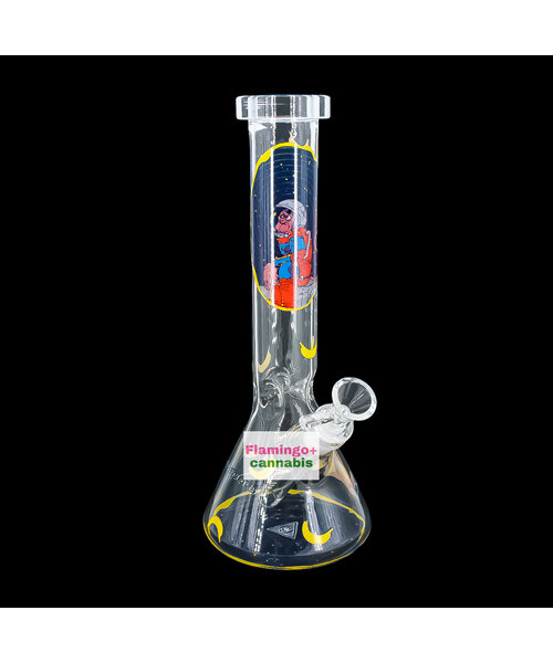 Red Eye Glass 12" Space Monkey Water Pipe