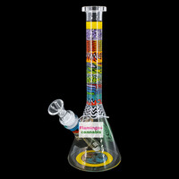SeshGear Technicolour Zig Wag 10" Beaker Bong Assorted