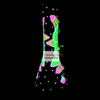 Pulsar 9.5" Psychedelic Alien Glow-In-The-Dark Bong