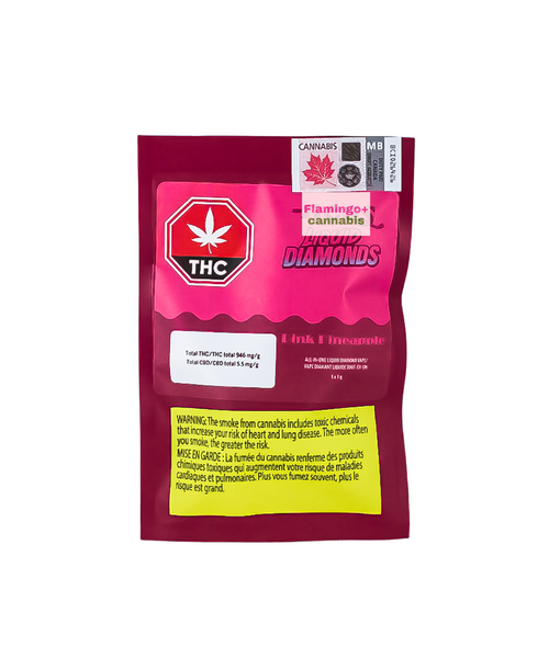 Ness Pink Pineapple Hybrid Liquid Diamond AIO Disposable 1G