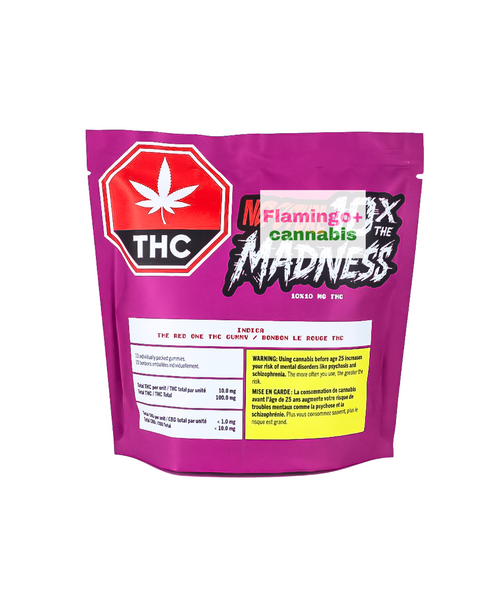 No Future 10X the Madness : The Red One Indica Gummies 10X10MG