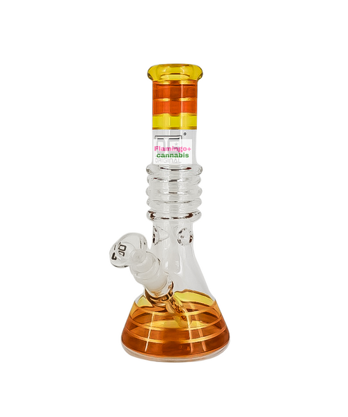 OG Originalbg- 10" Rainbow Ring Beaker Bong Gold
