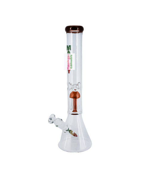 Marley Glass 16" Gentle Beaker Bong w/Tree Perc Amber
