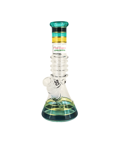 OG Original 10" Rainbow Ring Beaker Bong Teal
