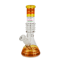 OG Originalbg- 10" Rainbow Ring Beaker Bong Gold