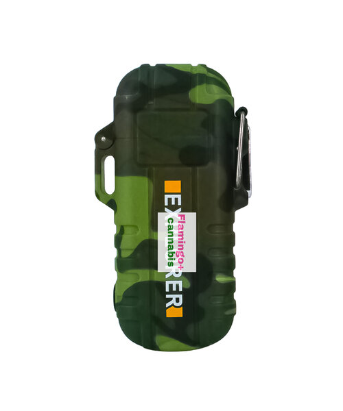 Heavy Duty Rechargeable Electric Lighter w/Safety Flashlight