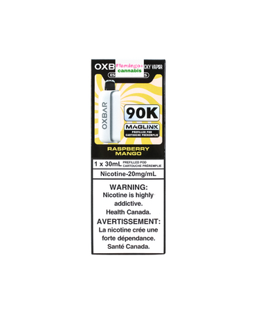 Rocky Vapor x OXBAR Rocky Vapor x OXBAR MAGLINK 90k Puff Pre-Filled Pod MB Raspberry Mango