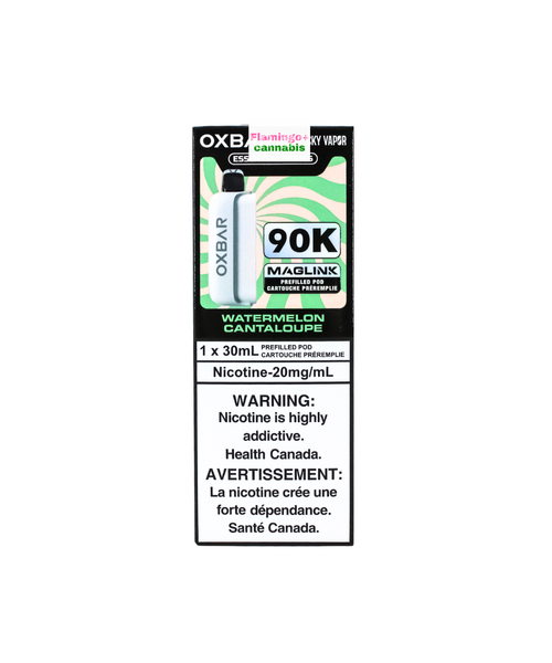 Rocky Vapor x OXBAR MAGLINK 90k Puff Pre-Filled Pod MB Watermelon Cantaloupe