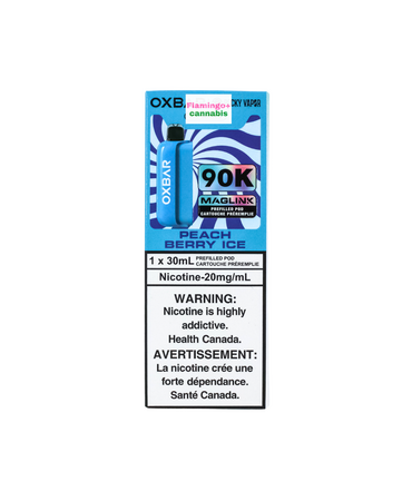 Rocky Vapor x OXBAR Rocky Vapor x OXBAR MAGLINK 90k Puff Pre-Filled Pod MB Peach Berry Ice