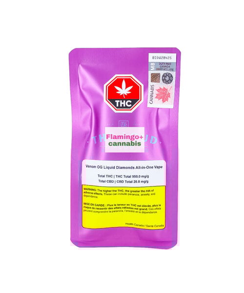 The Loud Plug Venom OG Indica Liquid Diamonds AIO 1G