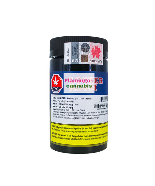 Locker Room Bench Brawlerz Indica Pre-Rolls 14X0.5G