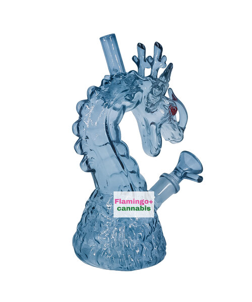 SeshGear 6.7" Rising Dragon Bubbler Smoke