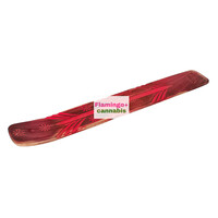 10' Wood Incense Burner Feather Design Assorted