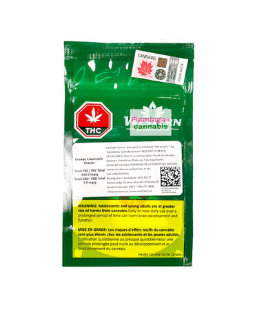 Western Cannabis Western Cannabis Orange Creamsicle Hybrid Shatter 1.2G