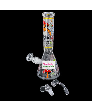 Smoke Arsenal Arsenal 10" Mushroom Mortis Beaker Bong Grey