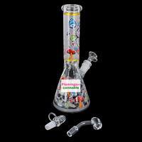 Arsenal 10" Mushroom Mortis Beaker Bong Grey