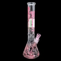 Castle Glassworks 16" Cherry Blossom 9mm Beaker Bong
