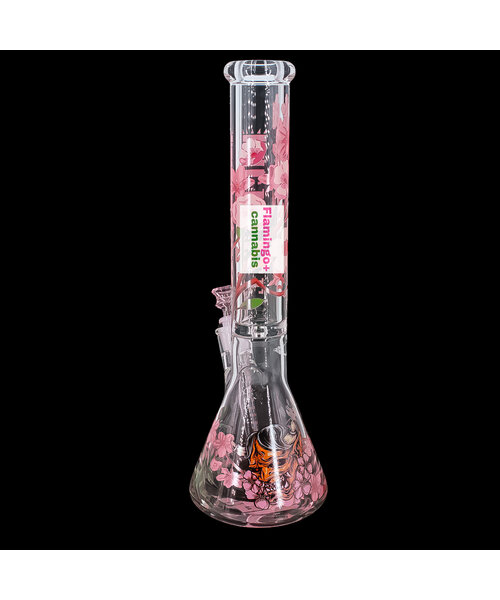 Castle Glassworks 16" Cherry Blossom 9mm Beaker Bong