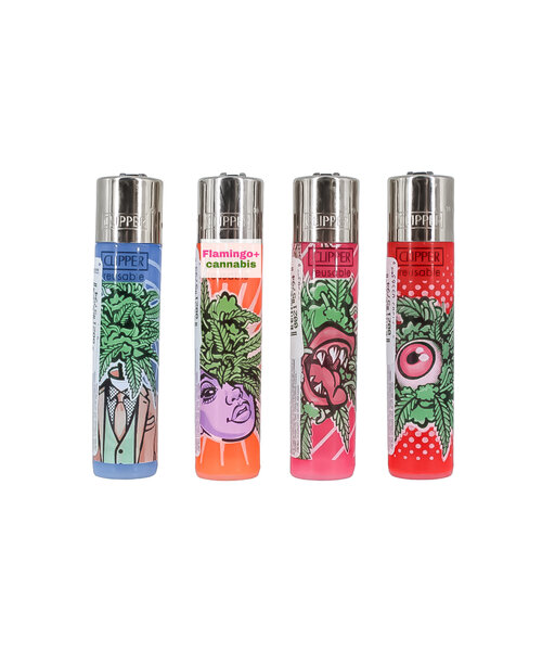 Clipper Refillable Lighter Out of Weed Design