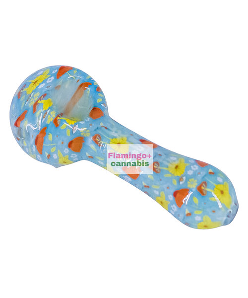 Pulsar 5" Inside Print: Flower Vision Glass Pipe