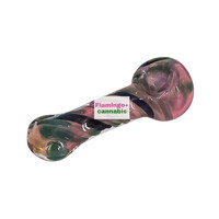 3.75" Spiral Fumed Dicro Glass Hand Pipe