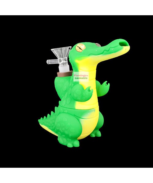 Lit Silicone 6" Alligator Bubbler