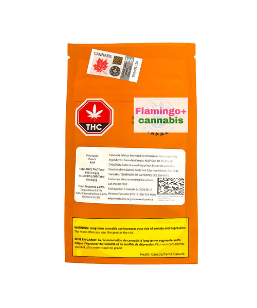 Take 5 Cannabis Pineapple Punch Sativa Kief 2G