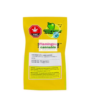 super toast Super Toast Sour Apple Sativa Liquid Diamond Cartridge 1G