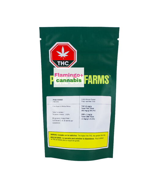 Pure Sun Farms Pink Rhino Indica Flower 3.5G