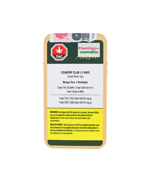 Woody Nelson Country Club 1:1 Hybrid Cartridge 1G