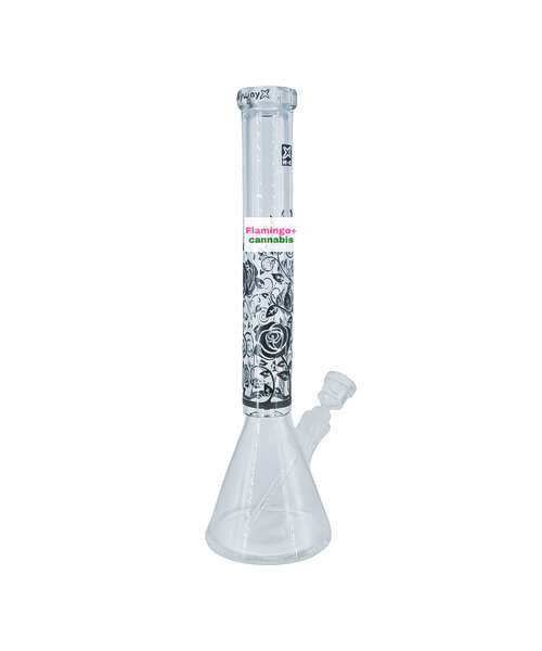 Milky Way Glass 18" Roses X Beaker Bong Assorted