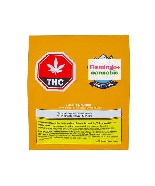 Glacial Gold Fuzzy Mango 3:1 CBD Hybrid Cartridge 1G