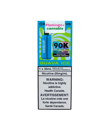 Rocky Vapor x OXBAR Rocky Vapor x OXBAR MAGLINK 90k Puff Pre-Filled Pod MB Guava Ice