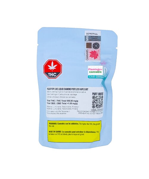 Vero Polar Pop Liquid Diamond Postless Sativa Cartridge 1G