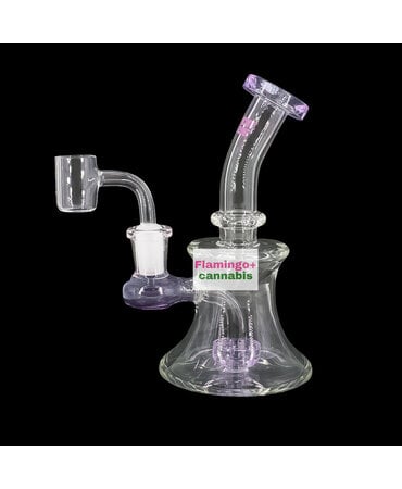 Red Eye Tek Red Eye Glass 5" Bell Dab Rig Purple