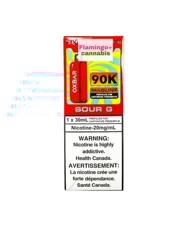 Rocky Vapor x OXBAR Rocky Vapor x OXBAR MAGLINK 90k Puff Pre-Filled Pod MB Sour G