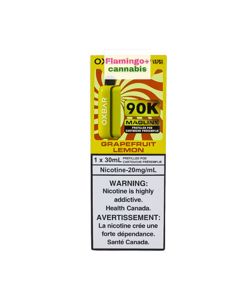 Rocky Vapor x OXBAR MAGLINK 90k Puff Pre-Filled Pod MB Grapefruit Lemon
