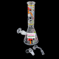 Arsenal 10" Mushroom Mortis Beaker Bong Grey