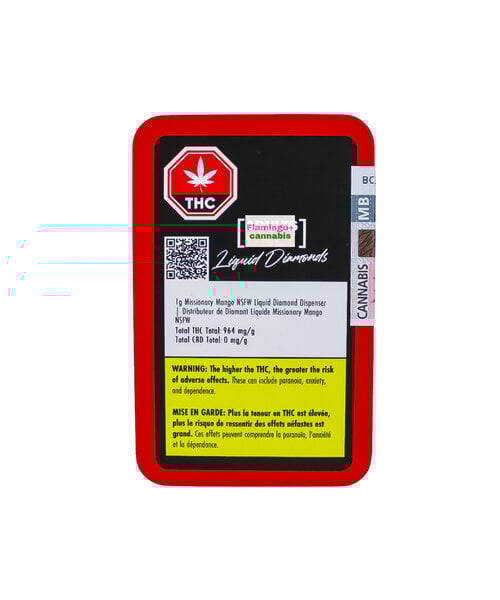 Adults Only Missionary Mango Liquid Diamond Indica Dispenser 1G