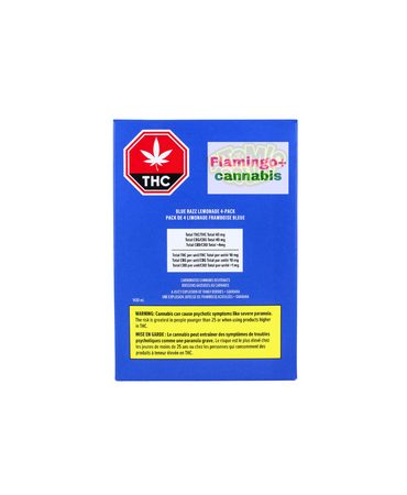 Mollo XMG Atmoic Sours Blue Razz Lemonade THC + CBG Beverage 4 Pack