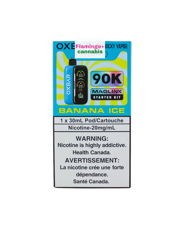 Rocky Vapor x OXBAR Rocky Vapor x OXBAR MAGLINK 90k Puff Starter Kit MB Banana Ice