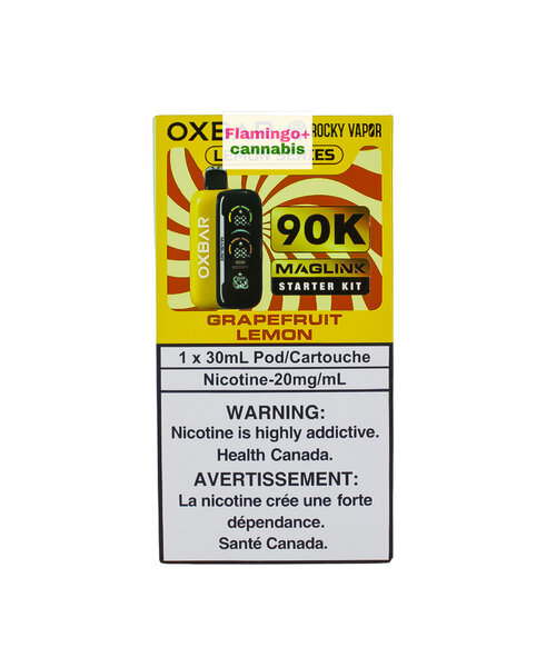 Rocky Vapor x OXBAR MAGLINK 90k Puff Starter Kit MB Grapefruit Lemon