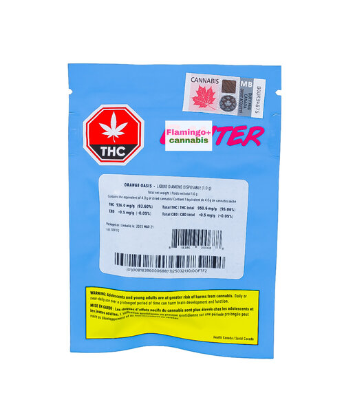 Banter Orange Oasis Sativa Liquid Diamond Disposable 1G