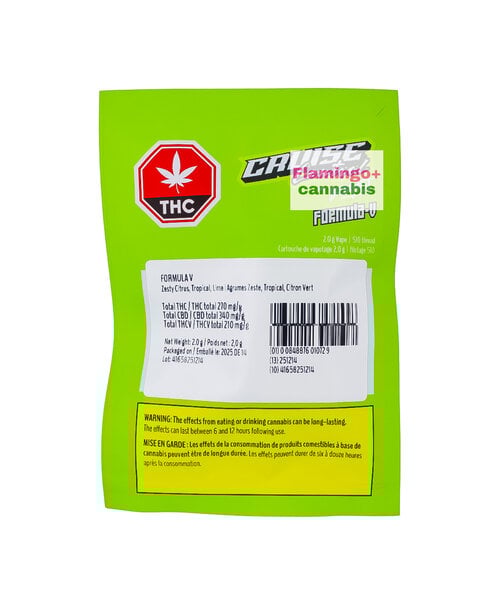 Cruise Control Formula V THC:CBD Sativa Cartridge 1G
